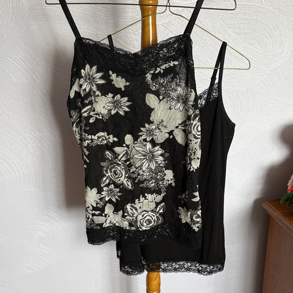 Black and Black and White Camisoles